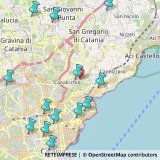Mappa Via Sgroppillo, 95126 San Gregorio di Catania CT, Italia (3.30692)