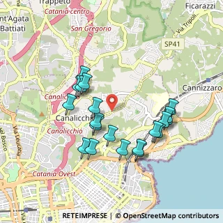 Mappa Via Sgroppillo, 95126 San Gregorio di Catania CT, Italia (0.993)