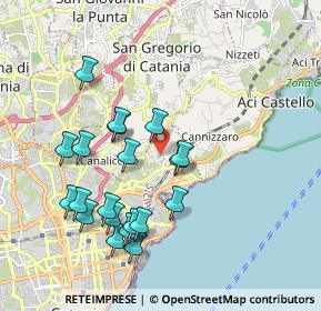 Mappa Via Mannino Cifaly Francesco, 95126 Catania CT, Italia (2.1805)