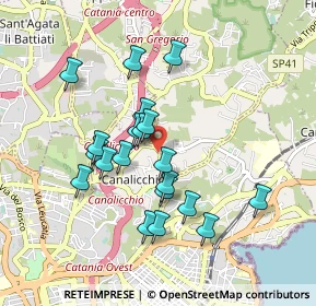 Mappa Via Convento del Carmine, 95030 Tremestieri etneo CT, Italia (0.914)