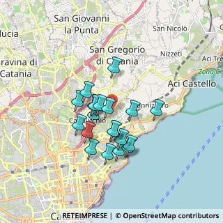 Mappa Via Sgroppillo, 95126 Catania CT, Italia (1.523)