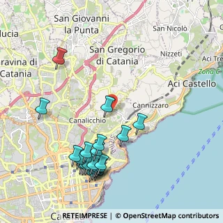Mappa Via Sgroppillo, 95126 Catania CT, Italia (2.657)