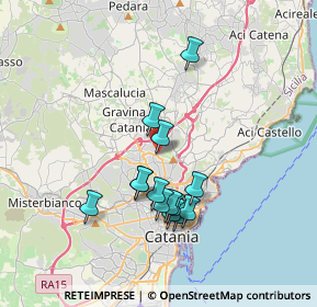 Mappa Via Luigi Einaudi, 95030 Gravina di Catania CT, Italia (3.49071)