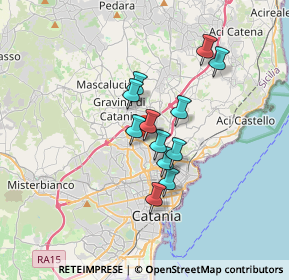 Mappa Via Luigi Einaudi, 95030 Gravina di Catania CT, Italia (2.77583)