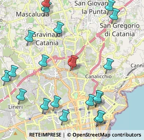 Mappa Via Luigi Einaudi, 95030 Gravina di Catania CT, Italia (3.0695)