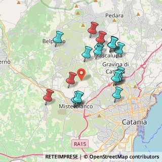 Mappa Via San Antonio Romito, 95045 Misterbianco CT, Italia (4.079)