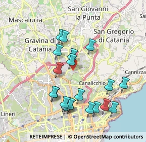 Mappa Via Leucatia Croce, 95030 Gravina di Catania CT, Italia (2.152)