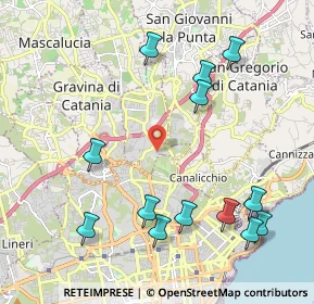Mappa Via Leucatia Croce, 95030 Gravina di Catania CT, Italia (2.70385)