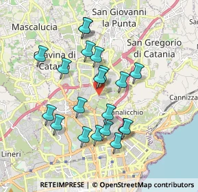 Mappa Via Leucatia Croce, 95030 Gravina di Catania CT, Italia (1.904)