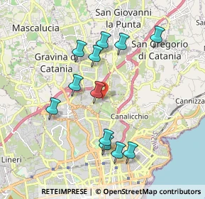 Mappa Via Leucatia Croce, 95030 Gravina di Catania CT, Italia (2.075)