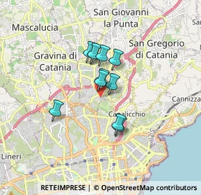 Mappa Via Leucatia Croce, 95030 Gravina di Catania CT, Italia (1.27545)
