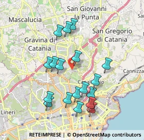 Mappa Via Leucatia Croce, 95030 Gravina di Catania CT, Italia (2.03722)