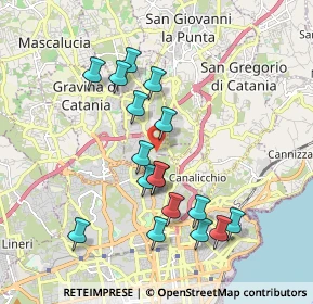 Mappa Via Leucatia Croce, 95030 Gravina di Catania CT, Italia (2.02176)
