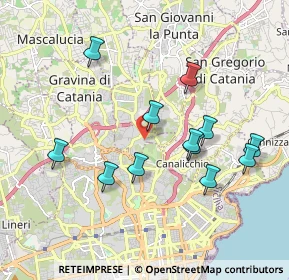 Mappa Via Leucatia Croce, 95030 Gravina di Catania CT, Italia (2.06833)