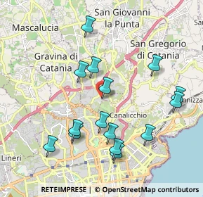 Mappa Via Leucatia Croce, 95030 Gravina di Catania CT, Italia (2.242)