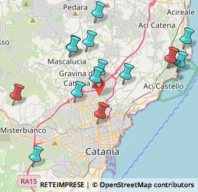 Mappa Via Leucatia Croce, 95030 Gravina di Catania CT, Italia (5.8745)