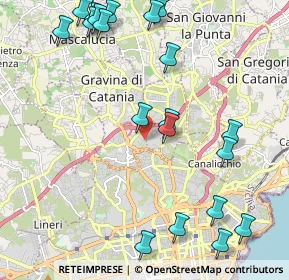 Mappa Via delle Querce, 95030 Gravina di Catania CT, Italia (2.976)