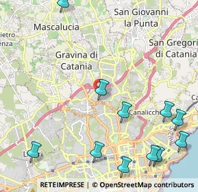 Mappa Via delle Querce, 95030 Gravina di Catania CT, Italia (3.25455)