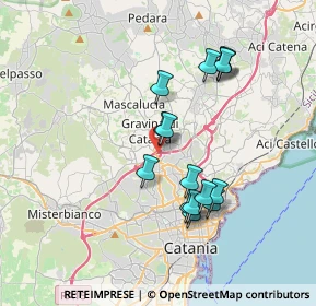 Mappa Via Federico de Roberto, 95030 Gravina di Catania CT, Italia (3.66133)