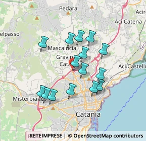 Mappa Via Federico de Roberto, 95030 Gravina di Catania CT, Italia (3.37467)