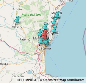 Mappa Via Giacomo Puccini, 95030 Gravina di Catania CT, Italia (8.87727)