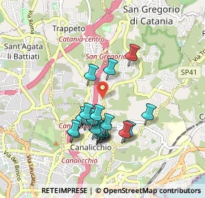 Mappa Via Carrubbazza, 95037 San Giovanni La Punta CT, Italia (0.8725)