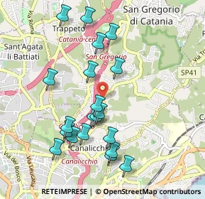 Mappa Via Carrubbazza, 95037 San Giovanni La Punta CT, Italia (1.0945)