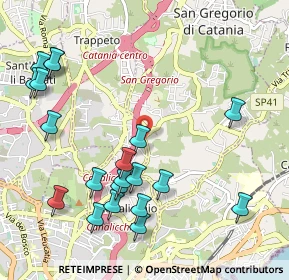 Mappa Via Carrubbazza, 95037 San Giovanni La Punta CT, Italia (1.3625)