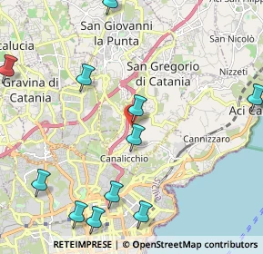 Mappa Via Carrubbazza, 95037 San Giovanni La Punta CT, Italia (3.03818)