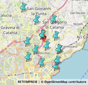 Mappa Via Carrubbazza, 95037 San Giovanni La Punta CT, Italia (1.87733)