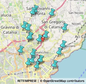 Mappa Via Carrubbazza, 95037 San Giovanni La Punta CT, Italia (2.1885)