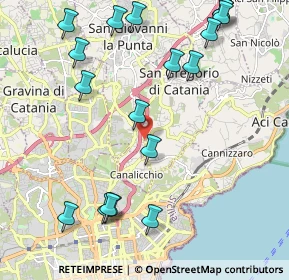 Mappa SP144, 95037 San Giovanni La Punta CT, Italia (2.86111)