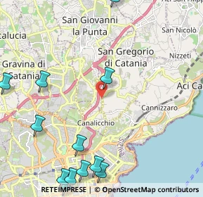 Mappa Via Carrubbazza, 95037 San Giovanni La Punta CT, Italia (3.455)