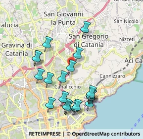 Mappa Via Carrubbazza, 95037 San Giovanni La Punta CT, Italia (2.1805)