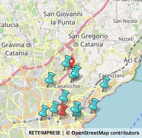 Mappa Via Carrubbazza, 95037 San Giovanni La Punta CT, Italia (2.32667)