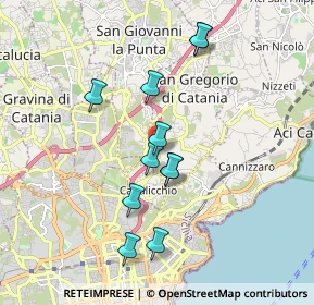 Mappa Via Carrubbazza, 95037 San Giovanni La Punta CT, Italia (1.86455)
