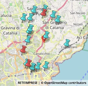 Mappa Via Carrubbazza, 95037 San Giovanni La Punta CT, Italia (2.45105)