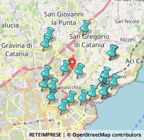 Mappa Via Carrubbazza, 95037 San Giovanni La Punta CT, Italia (2.123)