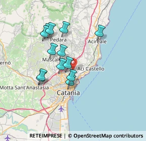 Mappa Via Carrubbazza, 95037 San Giovanni La Punta CT, Italia (6.87308)
