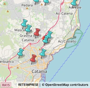 Mappa Via Carrubbazza, 95037 San Giovanni La Punta CT, Italia (4.53455)