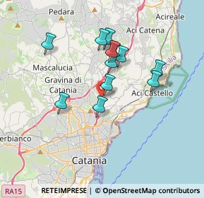 Mappa Via Carrubbazza, 95037 San Giovanni La Punta CT, Italia (3.3925)