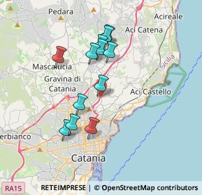 Mappa Via Carrubbazza, 95037 San Giovanni La Punta CT, Italia (3.53)