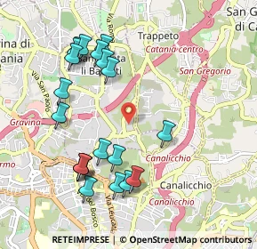 Mappa Via Balatelle, 95030 Sant'agata Li Battiati CT, Italia (1.184)