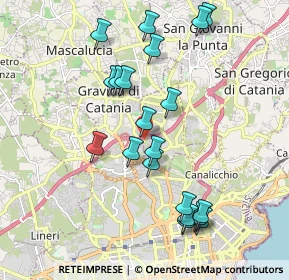 Mappa Via Antonio di Sangiuliano, 95030 Gravina di Catania CT, Italia (2.229)