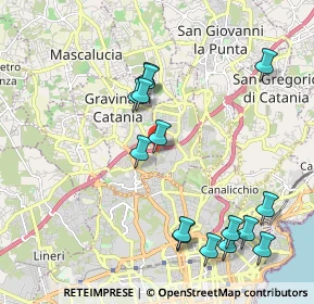 Mappa Via Antonio di Sangiuliano, 95030 Gravina di Catania CT, Italia (2.50133)