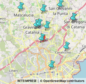 Mappa Via A. di Sangiuliano, 95030 Gravina di Catania CT, Italia (2.47909)