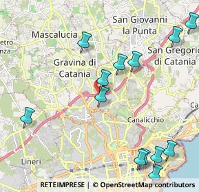 Mappa Via Antonio di Sangiuliano, 95030 Gravina di Catania CT, Italia (2.92538)