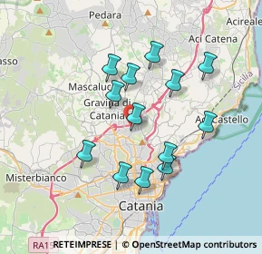 Mappa Via Giovanni Corsaro, 95030 Sant'Agata Li Battiati CT, Italia (3.59692)