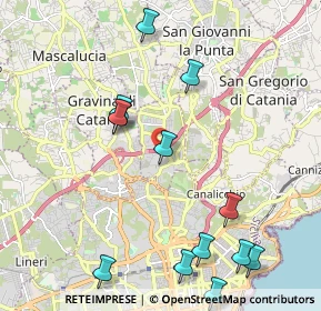 Mappa Via Giovanni Corsaro, 95030 Sant'Agata Li Battiati CT, Italia (2.71154)