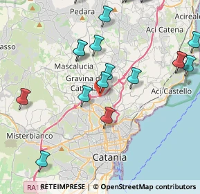 Mappa Via Gaetano Sanfilippo, 95030 Sant'Agata li Battiati CT, Italia (5.7485)